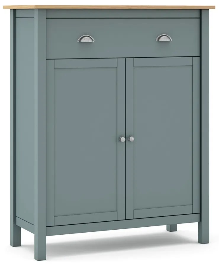 Скрин сиво-зелен от масивен бор 90x110x40 cm Misti – Marckeric