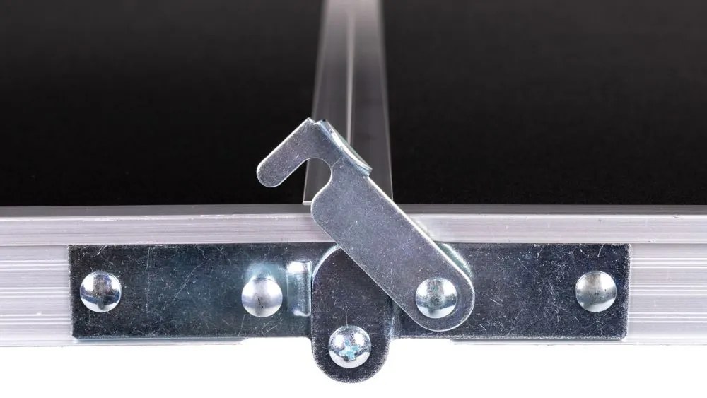 Сгъваема маса за кетъринг 119,5 x 60 cm черна с 4 стола