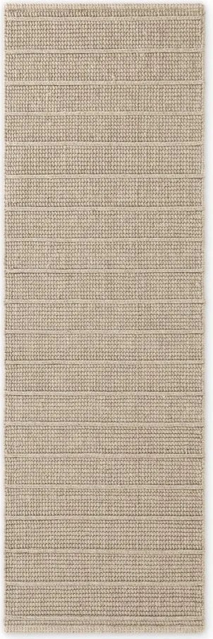 Бежова ръчно изработена вълнена пътека 80x250 cm Camden Parker – Ted Baker