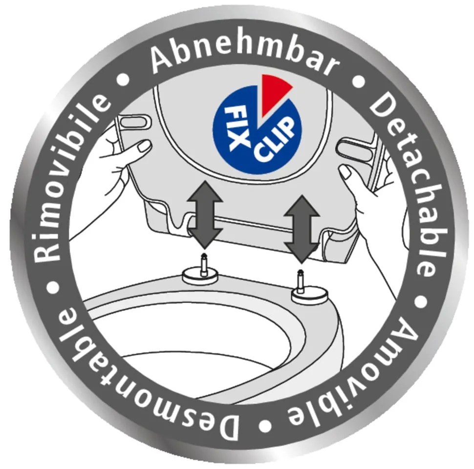 Тоалетна чиния с автоматично затваряне 36,5 x 45 см Baltic – Wenko