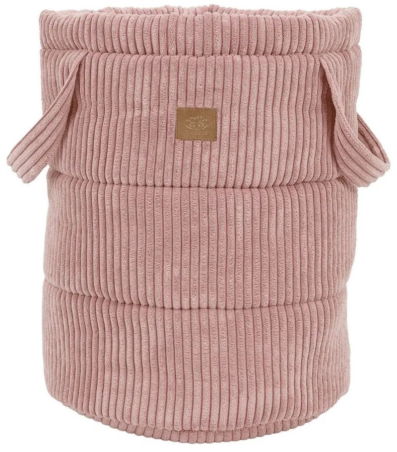 Розова текстилна детска кошница за играчки ø 39x50 cm – Meowbaby