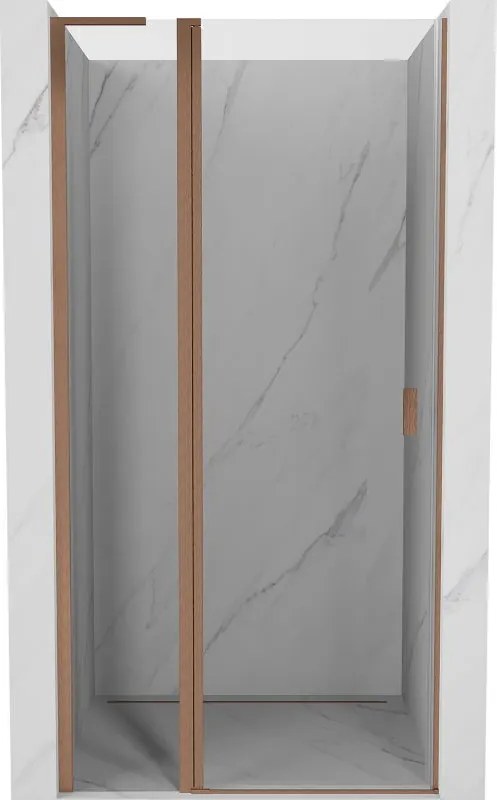 Mexen Mist L врати за душ кабина 110 см, прозрачни, четкана мед - 8A4L-110-000-65-00