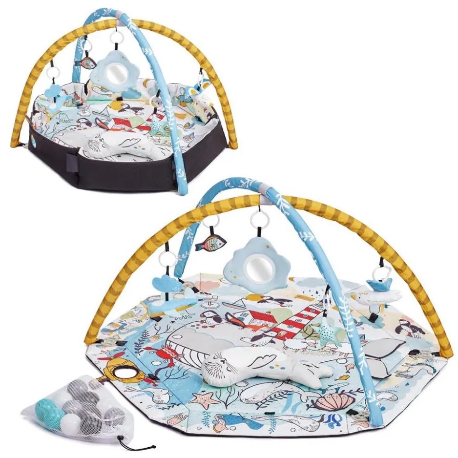 KINDERKRAFT - Детско одеяло за игра SMARTPLAY Sea