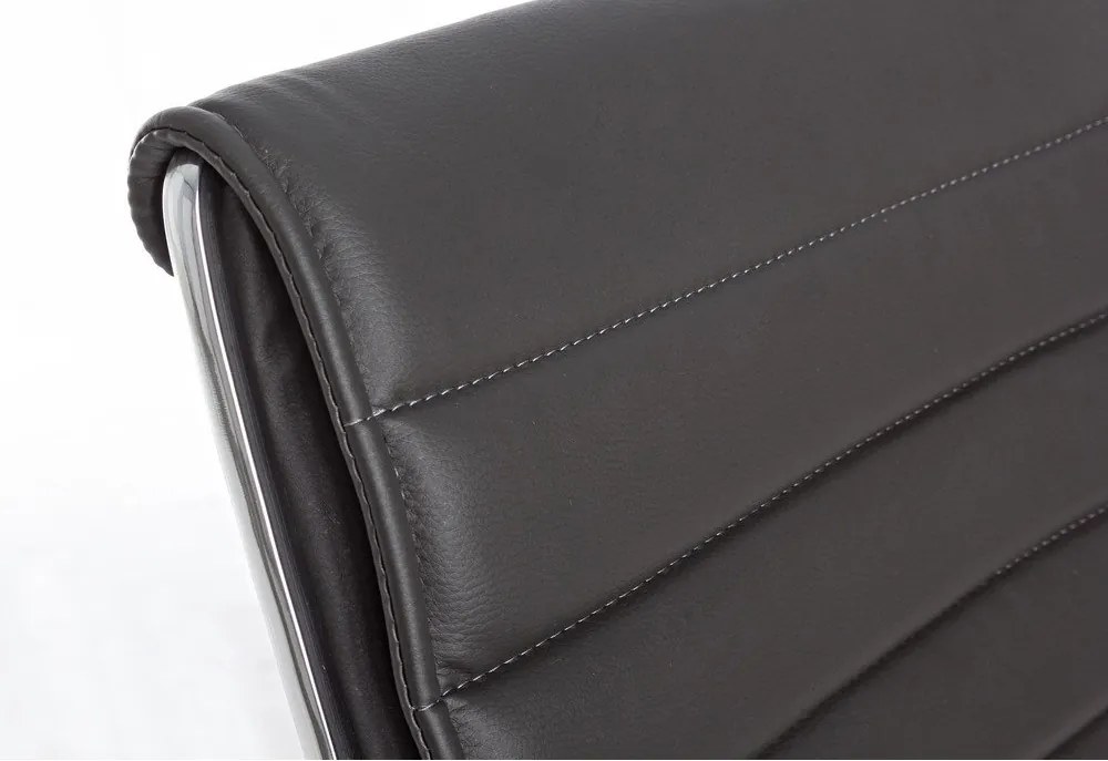 Тъмносив офис стол от имитация на кожа Perth – Yes Everyday