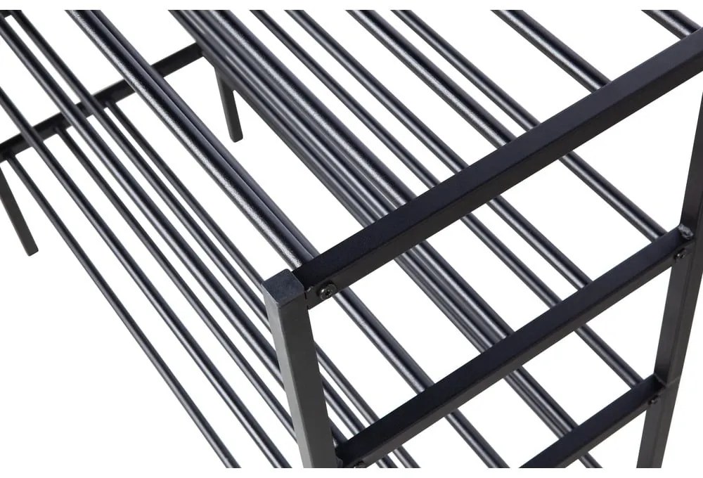 Черна метална стойка за обувки Ferro - WOOOD