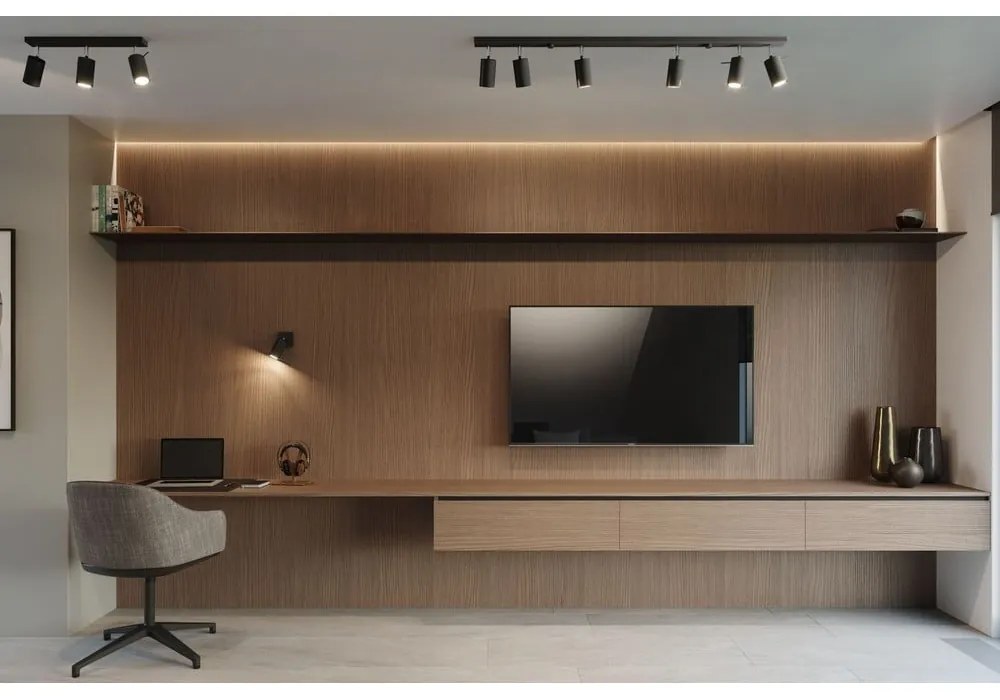 Черно таванно осветително тяло 4L Etna - Sollux