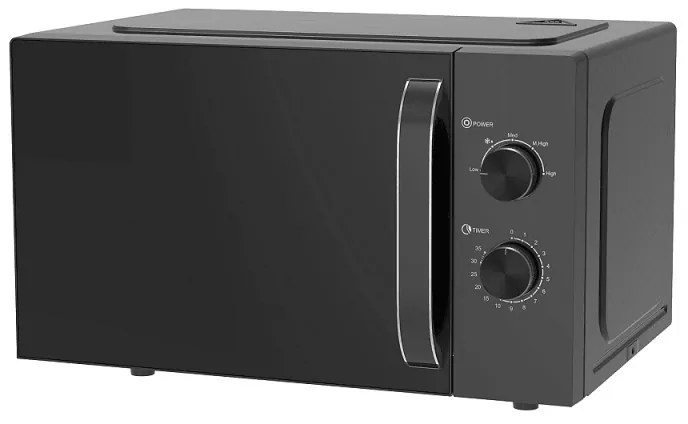 Микровълнова фурна Finlux FMO-2501M, 700W, 25 литра, 5 степени, Таймер 35 мин, Размразяване, Черен