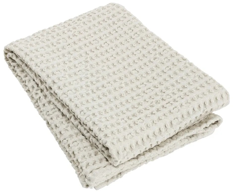 Бежова памучна кърпа за баня Moonbeam, 140 x 70 cm - Blomus