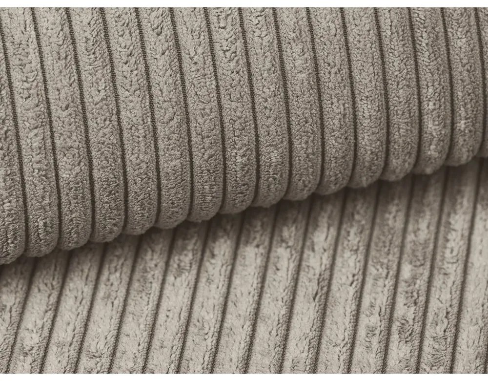 Светлокафяв разтегателен диван от рипсено кадифе 195 cm Nona – Makamii