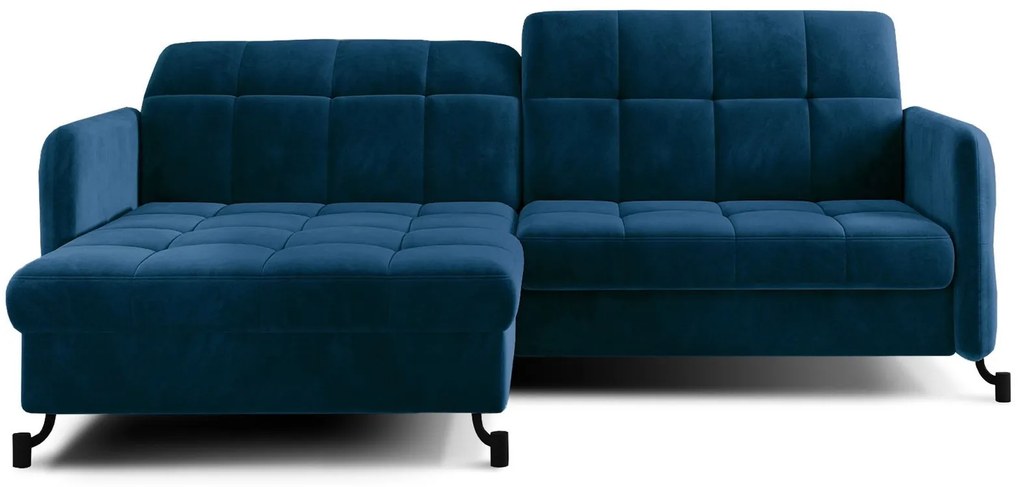 Ъглов диван Lorette-Blue Dark-Left