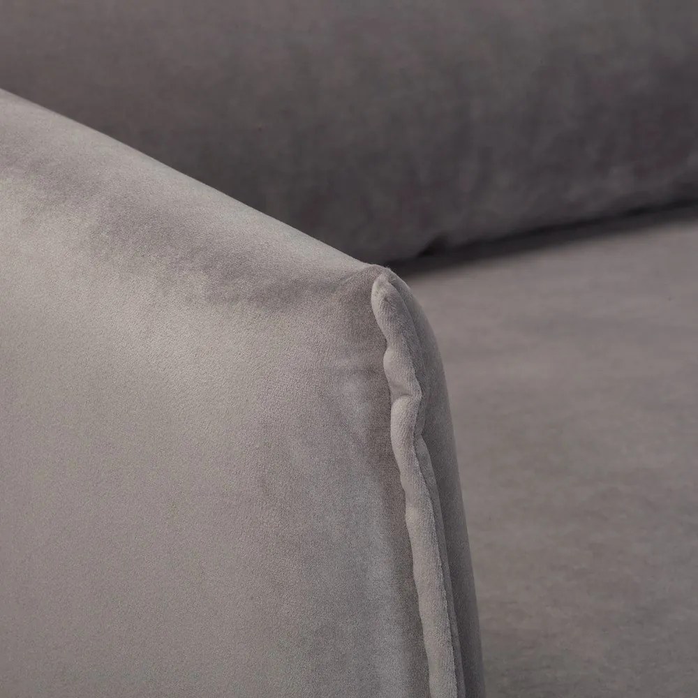 Сиво кадифено кресло Juli – Ropez