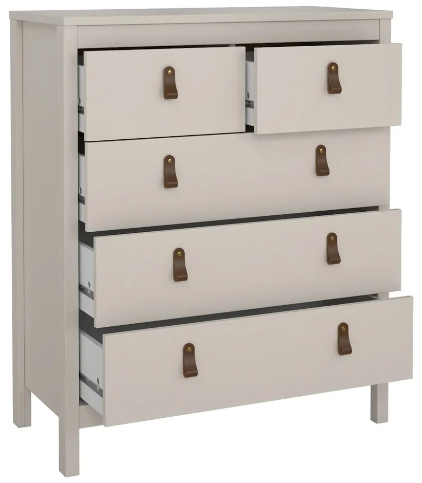 Сиво-бежов скрин 82x99x38 cm Madrid – Tvilum