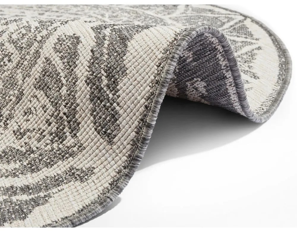 Сив и кремав килим за открито, ø 140 cm Siruma - NORTHRUGS