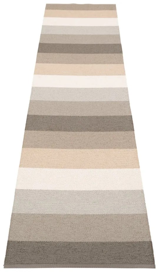 Сива и бежова пътека за открито и закрито 70x300 cm Molly Clay – Pappelina