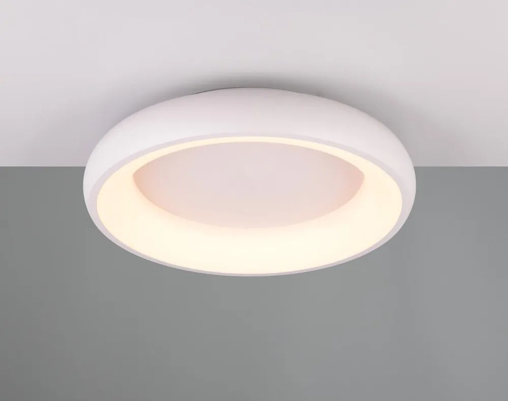 Бяло LED затъмняващо се осветително тяло за таван Cardona – Trio