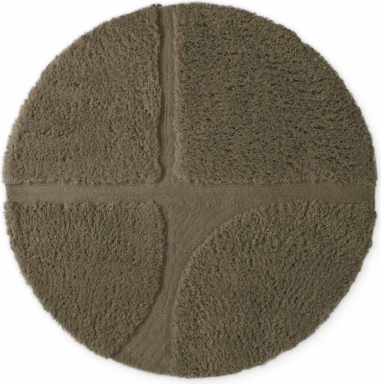 Ръчно изработен кръгъл килим в цвят каки ø 200 cm Lambeth Jasper – Ted Baker