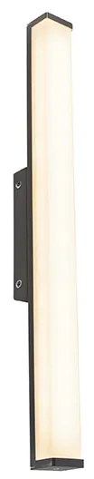 Модерна стенна лампа за баня черна 62 см IP44 - Cascada
