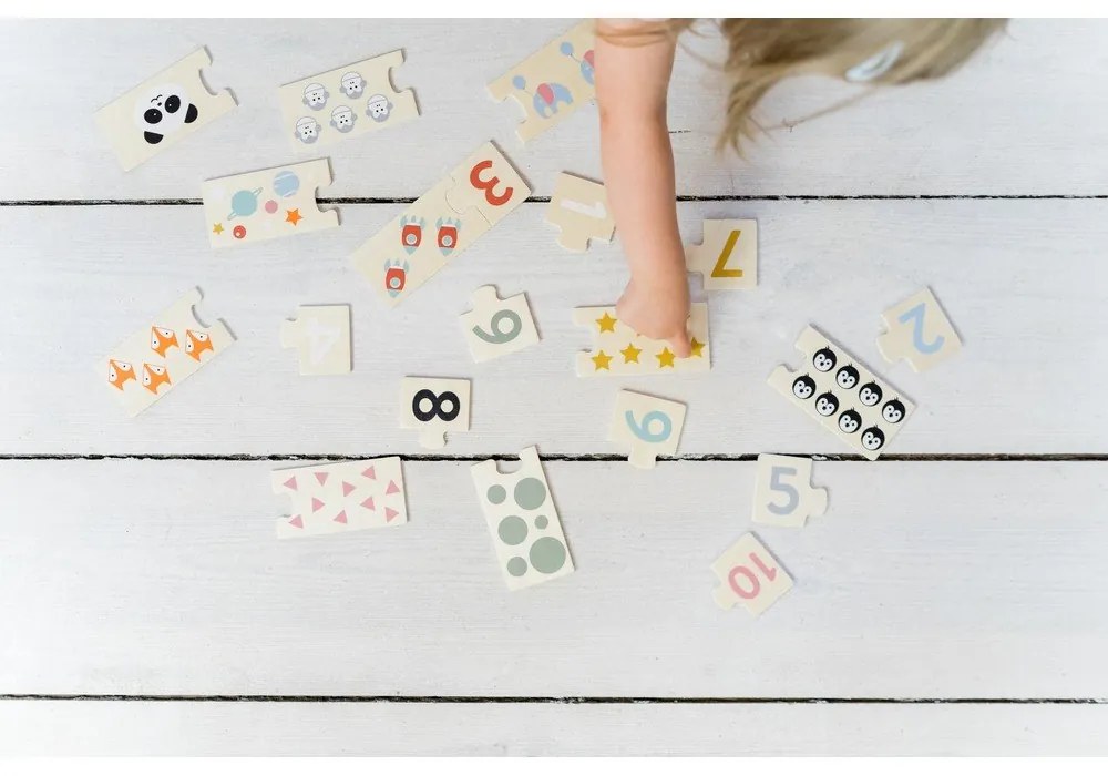 Дървен пъзел (брой части 20) Numbers – Kindsgut