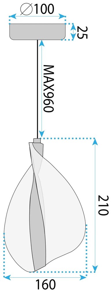 Лампа LED G129-CP GOLD