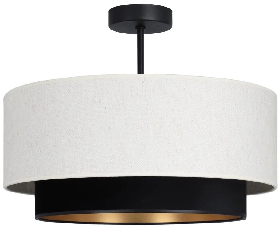 Повърхностно монтиран полилей NATIA 1xE27/60W/230V бял/черен