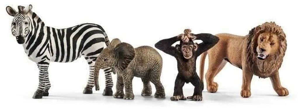 фигурки на животни Schleich 42387 Wild Life: Safari 4 Части Пластмаса