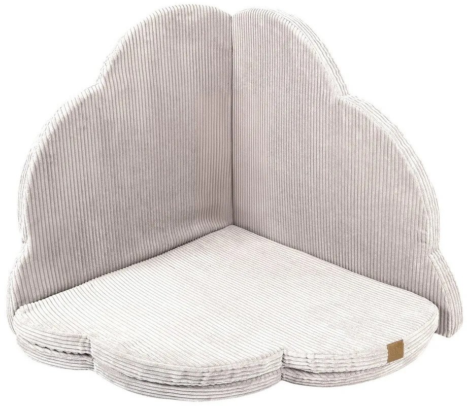 Детско килимче за игра в цвят слонова кост 160x160 cm – Meowbaby