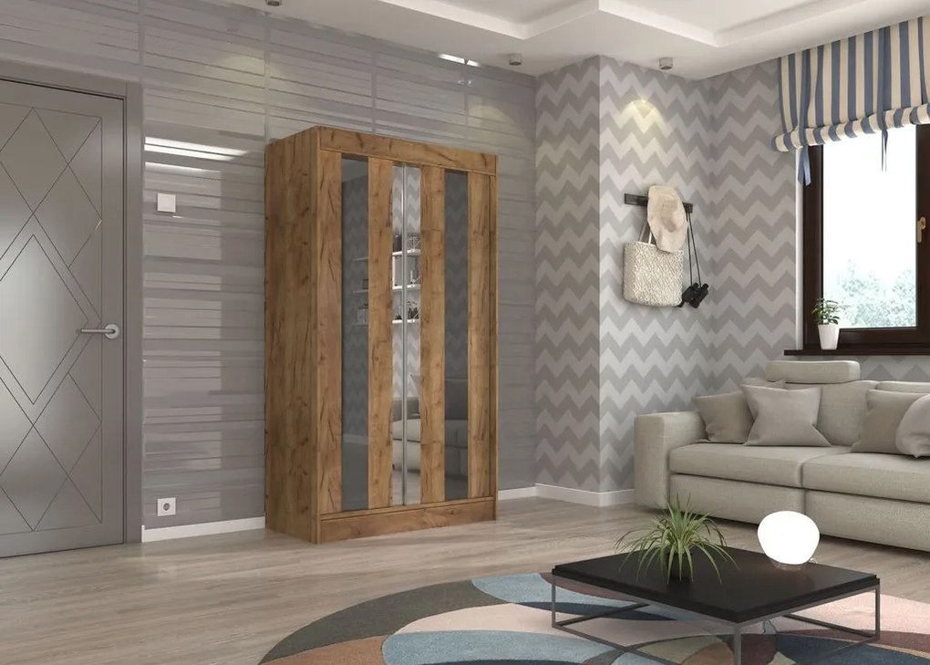 Гардероб Nabi 120 плъзгащ се-Fusiko-Mavro