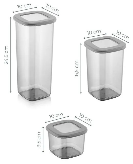 Кутии в комплект 9 бр. за храна Fresco – Hermia