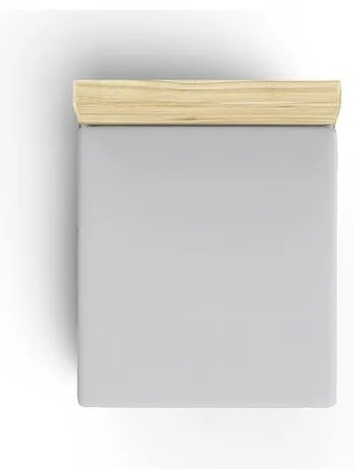 Сив еластичен памучен чаршаф 140x190 cm – Mijolnir