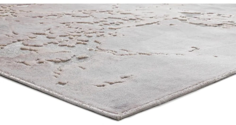 Сив и бежов килим от вискоза Margot Marble, 160 x 230 cm - Universal