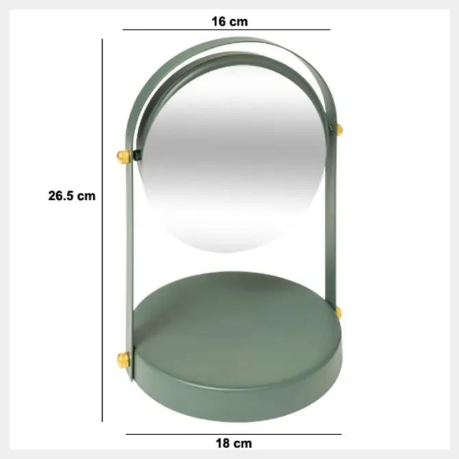 Огледало за баня 5five Ficus, Кръгло, Pivot Duo