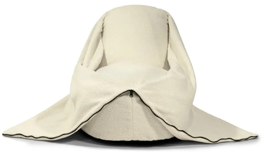 Кремав детски пуф от букле Cocoon 100 – SLOWDOWN