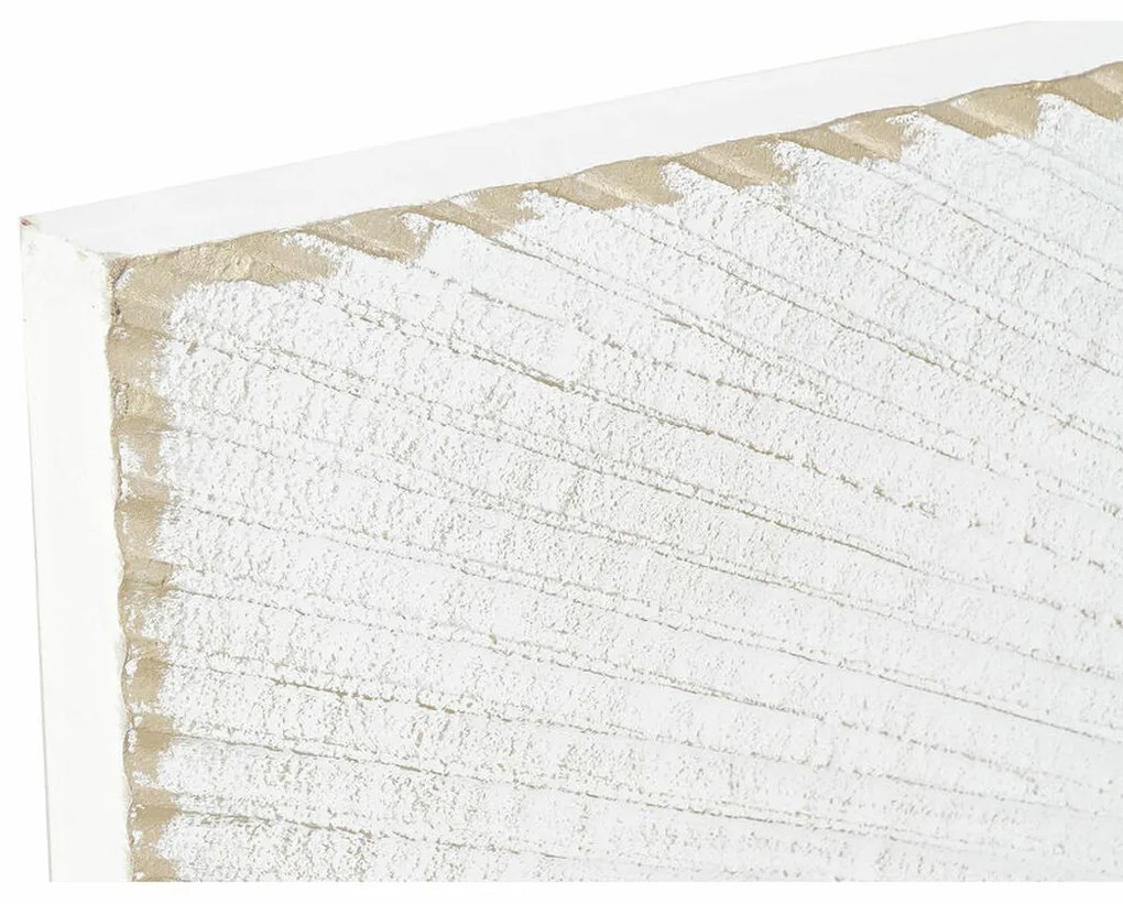 Табла за легло DKD Home Decor 160 x 3,5 x 80 cm Златен Бял Дървен MDF