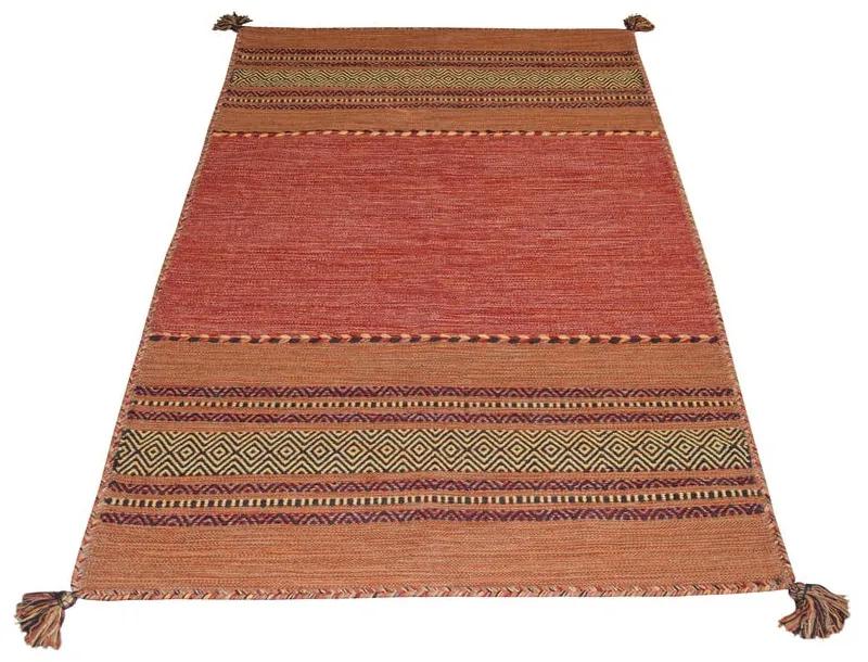 Оранжев памучен килим , 160 x 230 cm Antique Kilim - Webtappeti