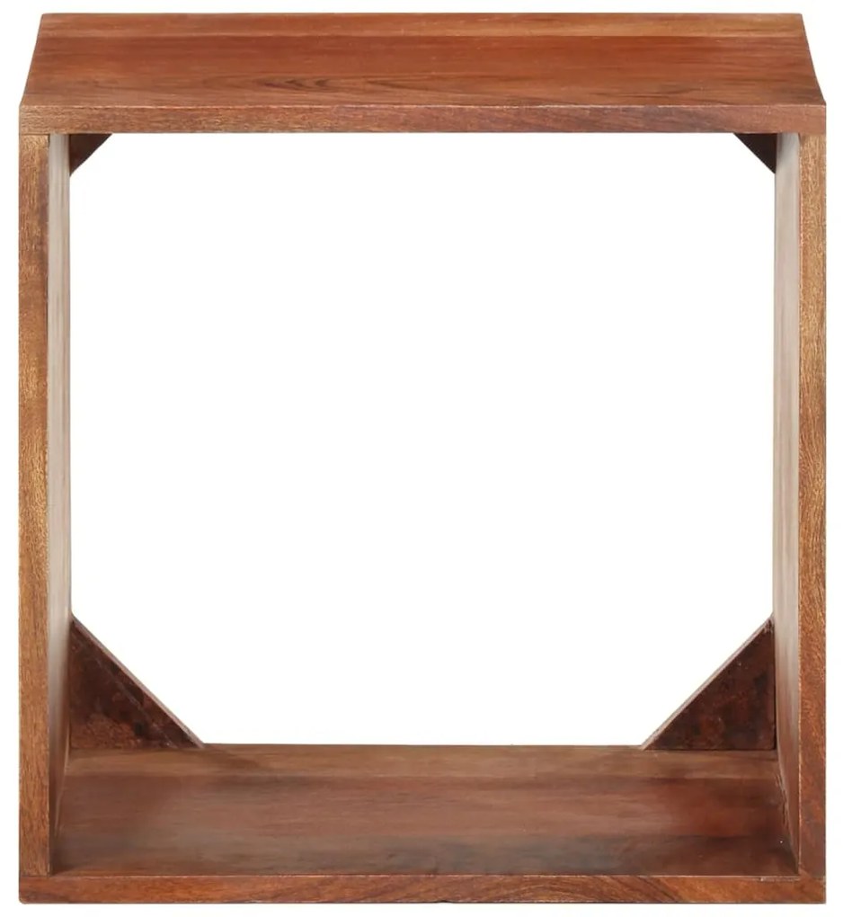 340304 vidaXL Стенен рафт, 40x30x40 см, акациево дърво масив