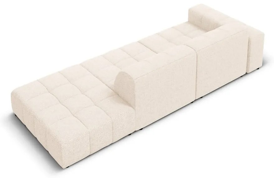 Кремав шезлонг (ляв ъгъл) Chicago – Cosmopolitan Design