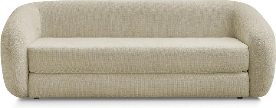 Кафяво-сив шенилов сгъваем диван 228 cm Neyo – Bobochic Paris