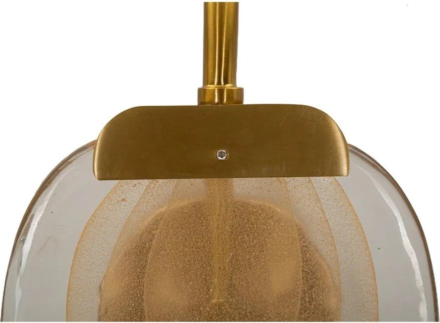 Стъклена стенна лампа в златист цвят Softy – Mauro Ferretti