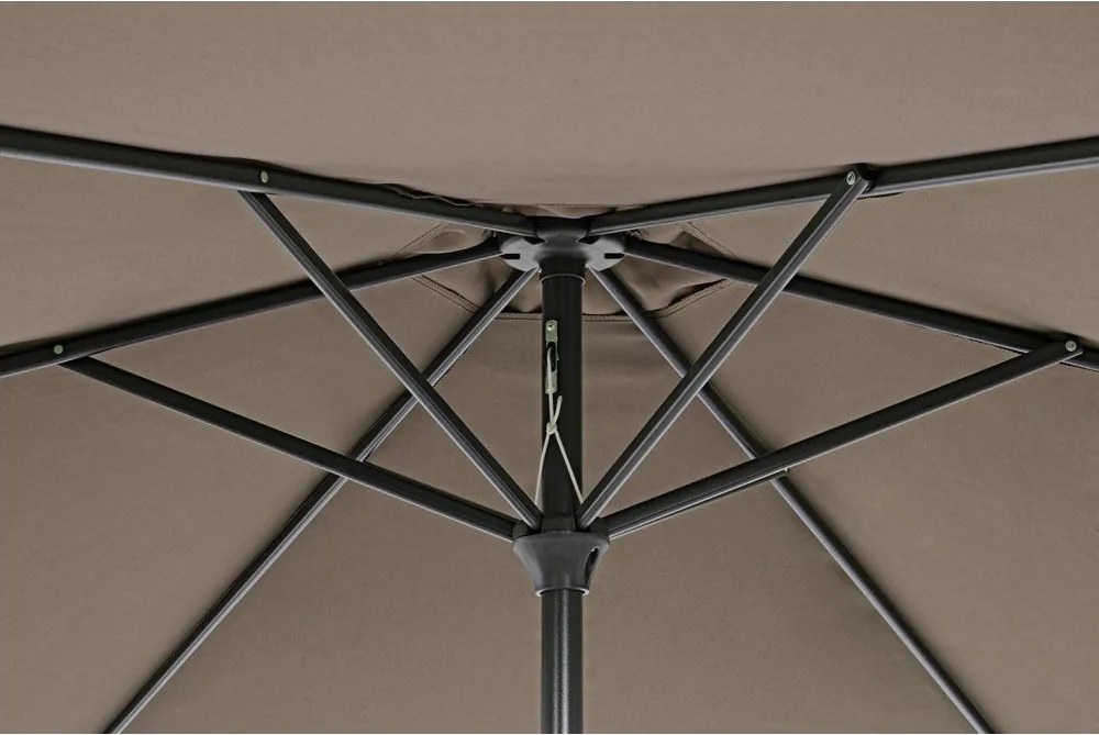 Кафяво-сив чадър ø 270 cm Kalife – Bizzotto