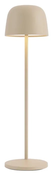 Настолна лампа бежова с включен LED акумулатор със станция за зареждане IP65 - Raika