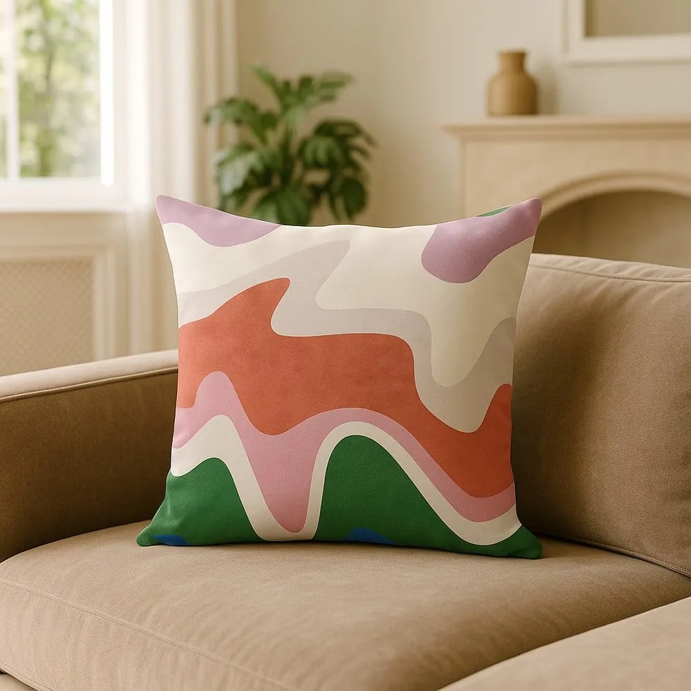 Калъфка за възглавница 43x43 cm Squiggly Breeze – Mila Home
