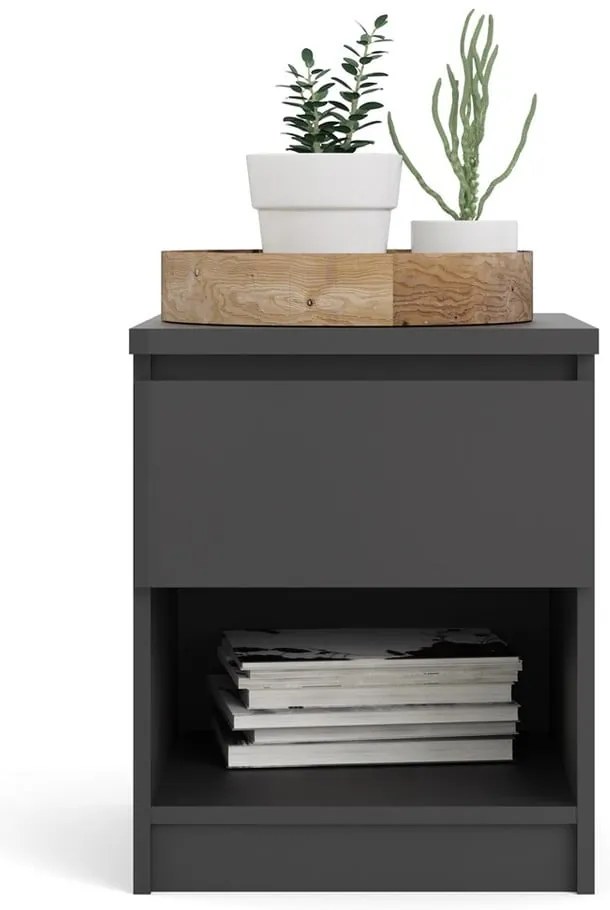 Черно нощно шкафче Naia - Tvilum