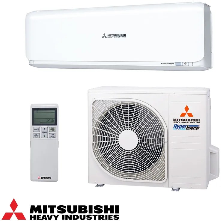 Инверторен климатик Mitsubishi Heavy Industries SRK25ZSX-W/SRC25ZSX-W, 9000 BTU, 20 м2, A+++/A+++, 3D Auto, R-32, Бял