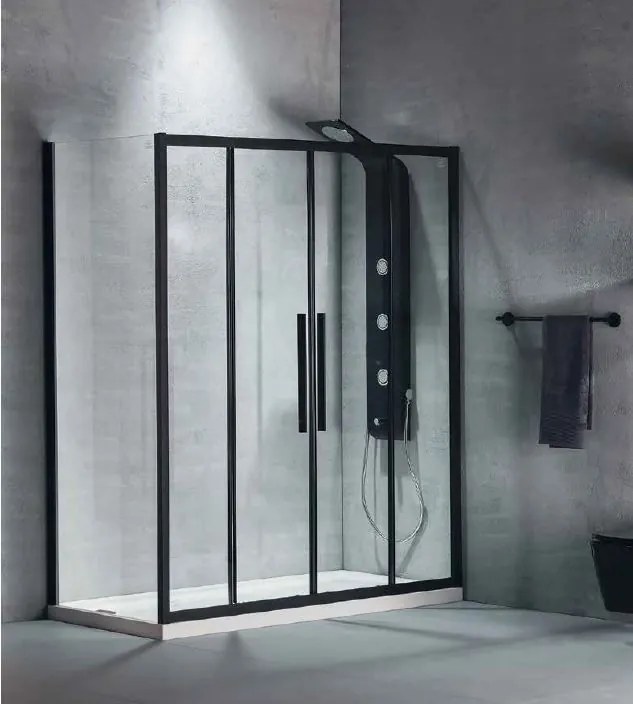 Плъзгаща се врата Devon Flow II-167 - 171 -Черен