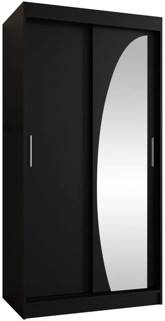 Гардероб Wika 100 плъзгащ-Черно