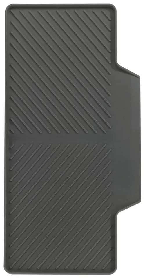 Тъмно сива тава за капчици Neli, 20 x 40 cm - Wenko