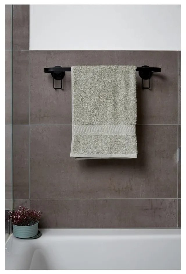 Черен стенен държач за кърпи Classic Plus - Wenko