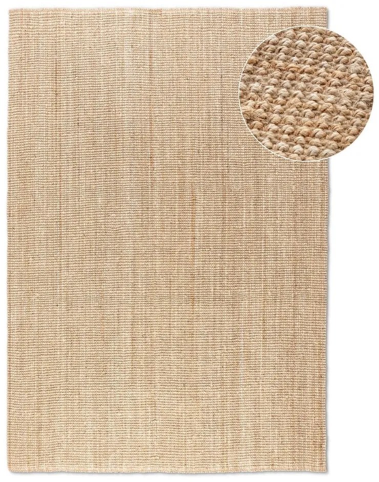 Килим от юта в естествен цвят 160x230 cm Bouclé - Hanse Home