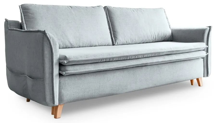 Светлосив разтегателен диван 225 cm Charming Charlie – Miuform