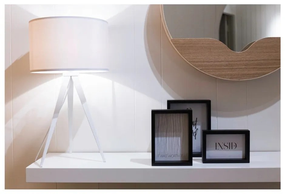 Бяла настолна лампа Tripod - Zuiver